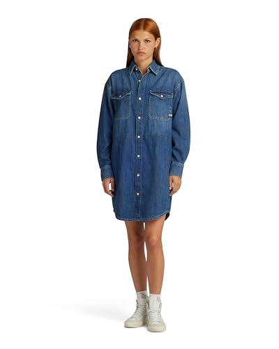 Robe décontractée femme G-Star denim relaxed avec cordon de serrage