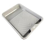 Paint Tray Wall Application Tools Indoor Outdoor Use Nonstick Heavy Duty for Painting DIY Reusable Multifunctional Paint Pan- Gray 29x38x6.5cm