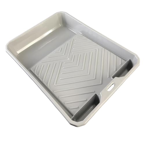 Paint Tray Wall Application Tools Indoor Outdoor Use Nonstick Heavy Duty for Painting DIY Reusable Multifunctional Paint Pan- Gray 29x38x6.5cm