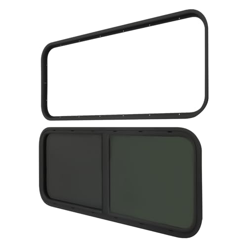 Begoniape Wohnwagen Seitenfenster 1000 x 400mm Wohnmobilfenster mit Insektenschutz Caravan Ausstellfenster Wohnmobil RV Fenster Gehärtetes Glas Fliegengitter