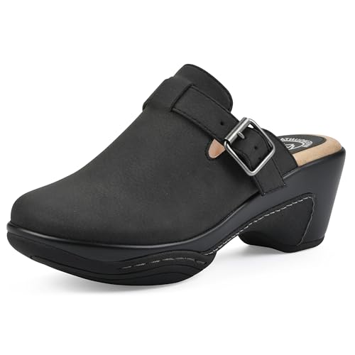 WHITE MOUNTAIN Women's Viewed Heeled Clog