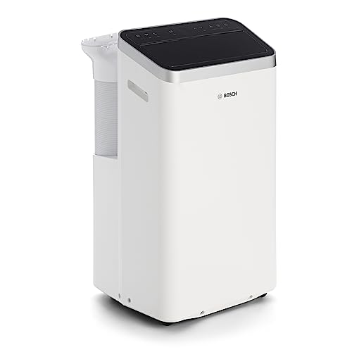 Bosch Cool 4000 Portable AC – 3 en 1 : Climatiseur, Déshumidificateur, Ventilateur – 2,6 kW pour les pièces jusqu&rsquo;à 35m² – Avec Mode Auto, Mode Silencieux et Mode Veille