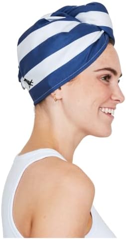 Dock & Bay Turban Hair Towel - For Home & the Beach - Super Absorbent, Quick Dry - Bali Beige, One Size