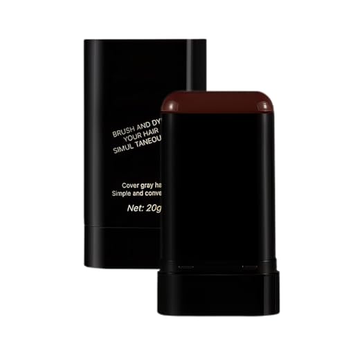 Temporary Hair Color Stick, 20G Light Brown Hair Dye Comb,Instant Coverage, Quick Styling & Concealing, Portable Dye Comb For Travel Business Trips (Light Brown)