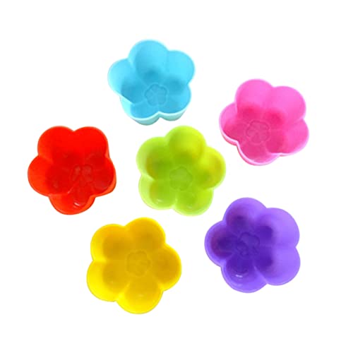 MAGICLULU 24piezas Moldes Para Cupcakes De Silicona De Unidades Antiadherentes Para Hornear Microondas Lavavajillas y Congelador De Temp