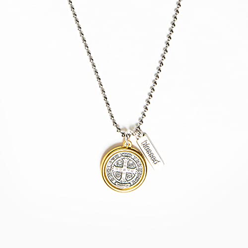 My Saint My Hero Benedictine Blessing Necklace – A Petite, Handcrafted Symbol of Protection, Faith & Divine Strength
