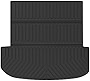 Mixsuper Cargo Liners Compatible with 2020-2023 Hyundai Palisade (Behind The 2nd Row Seats) Palisade Accessories All Weather Rear Cargo Trunk Floor Mats Black