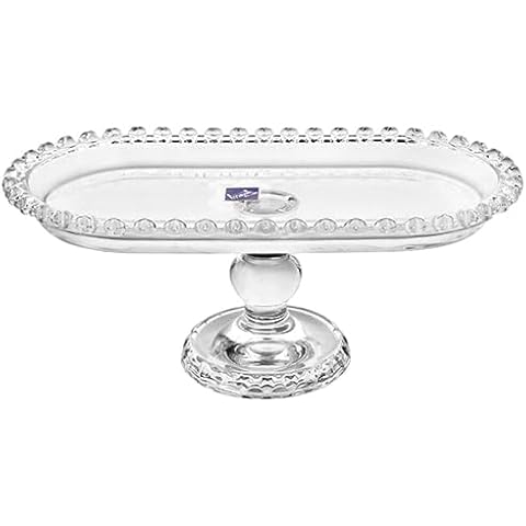 Luxshiny Crystal Glass Serving Tray Cover