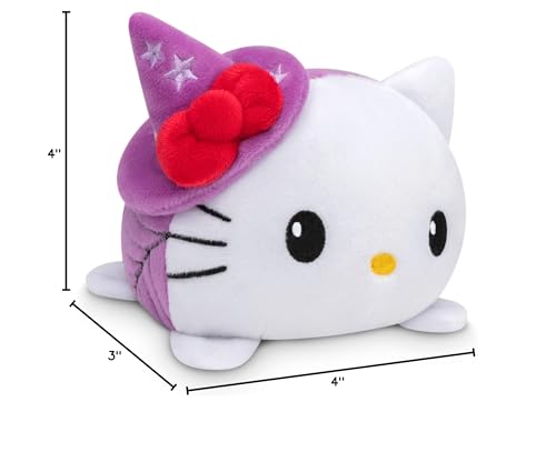 teeturtle - the officially licensed original sanrio plushie - witch  bat hello kitty - cute sensory fidget stuffed animals that show your mood - perfect for halloween