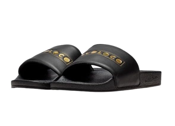 adidas Circoloco Adilette, Slides Hombre, Core Black Core Black Gold Met, 46 EU