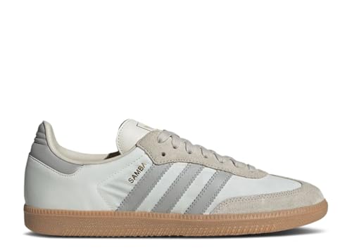 adidas Samba OG Men's Sneaker's, Off White/Grey Two/Aluminium, Size 7