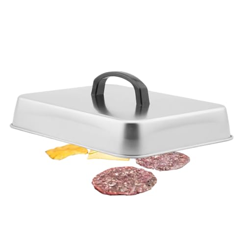 Teksome Campanas para Fundir Queso | Cubreplancha de Acero Inoxidable - Tapa Multiusos para Cocina Barbacoa Interior Y Exterior