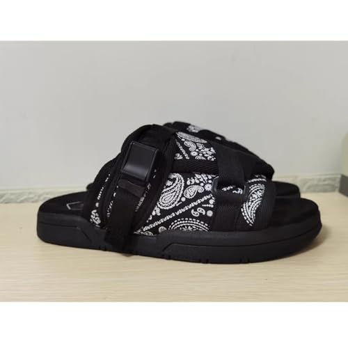 SywzX&xfybz Summer Fashionable Printed Men's canvas Slippers Outdoor Couple's Casual Beach Sandals Men Shoes4