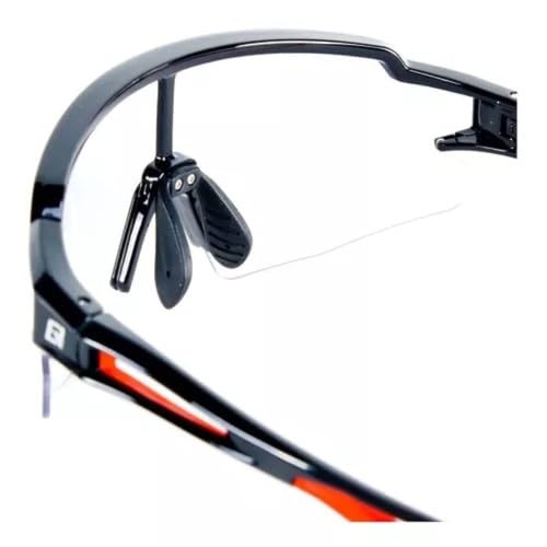 Óculos Ciclismo Fotocromático Preto Vermelho Rockbros