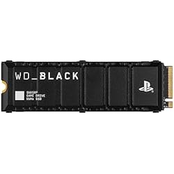 WD_BLACK 1TB SN850P NVMe M.2 SSD Ampliación de Almacenamiento con Licencia Oficial para videoconsolas PS5, hasta 7300 MB/s, con disipador térmico