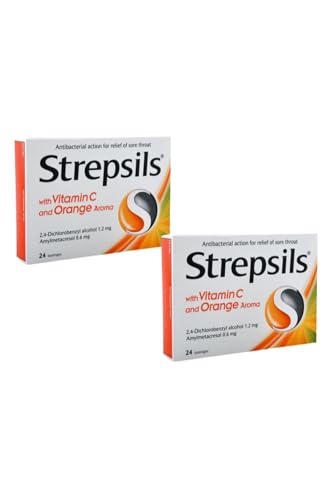 Pastil, Strepsils Vitamin C Orange Portakal Aromalı 24 — 2 Adet