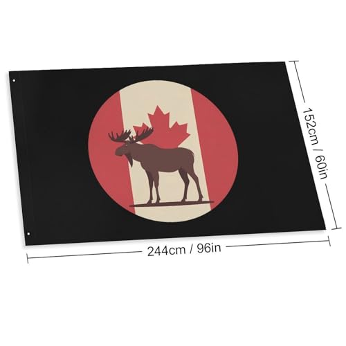 Bandera de alce personalizable para decorar fiestas y terrazas 3