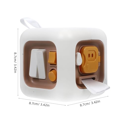 UPKOCH Cubo Ocupado Montessori Para Crianças Cubo De Atividade De Tabuleiro Ocupado Carro Brinquedos