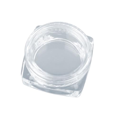 Ddujbtp 1/10 tarros de cosméticos vacíos transparentes de 3 g, contenedor cuadrado de maquillaje, bálsamo labial, frascos de loción, frascos de crema, caja de gel, tarro de maquillaje