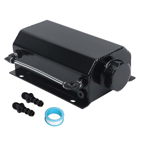 LokoCar Radiator Coolant Overflow Recover Tank 2L Universal Aluminum Black