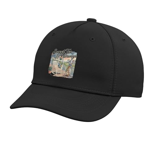 Image of rockingchairgolfbagporch2026050623292026 20260506 233007 Adjustable Printed Baseball Hat, Black