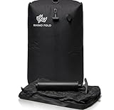 Rhino Fold Vacuum Seal Travel Bags with Electric Pump, Space Saver Bags for Clothes, IPX8 Waterproof Compression Packing Cubes for Suitcases & Travel (Medium (18 Liter) / with Manual Pump)