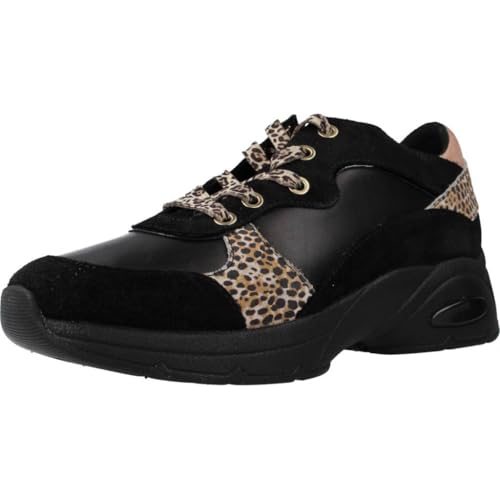Geox D Alhour A, Sneakers para Mujer, Negro (Black), 41 EU