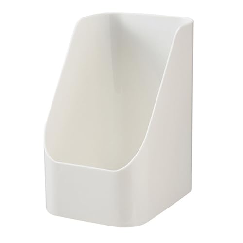 NYSUZHOUJI Makeup Brush Organizer, Plastic Storage Box, Desktop Organizer for Bathroom Dresser Desk (White)