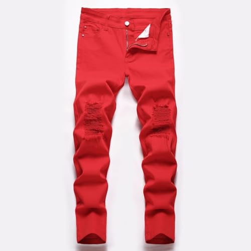 Boys' Summer Elastic Waist Casual Jeans with Pocket Baggy Hip Hop Streetwear Trousers for Outdoor Play and Work3