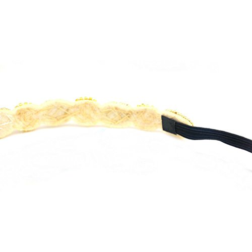 Akoak Fashion Retro Style Handmade Crystal Rhinestone Beads Elastic Headband Hair Band Women Girls Hair Jewelry Accessories,#3 #TOP1