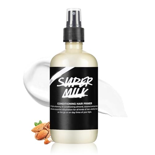 100 ML Super Leche Crema Capilar, Mantenimiento Bálsamo, Reparaciones, Refuerzo y Humedad para Todos los Tipos de Cabello Spray para el cabello revitalizante Super Leche Cura del cabello liso