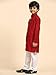 Pro-Ethic Style Developer Boys Cotton Kurta Set For Kid's Indian Traditional Wear | Cotton Kurta Set (S-227), 7-8 years, Maroon
