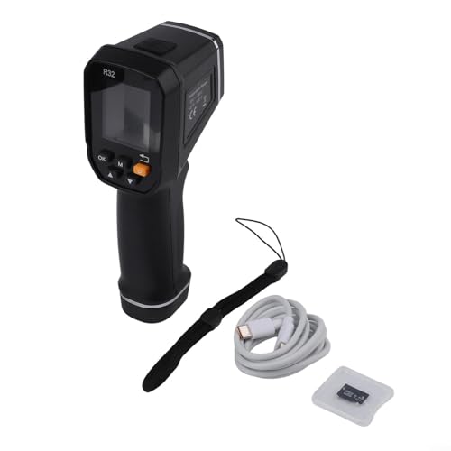FABULETTA Cámara Termográfica Infrarroja de Mano Resolución 32X32 Rango -30°C a 500°C Pantalla 1.77" Recargable USB Tarjeta 8GB Incluida