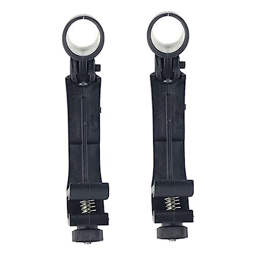 HANABASS 2pcs Adjustable Drum Microphone Clamping Mounts Lightweight Microphone Holder for Recording Compatible with Drums and Percussion Instruments Smooth Surface for Easy Maintenance