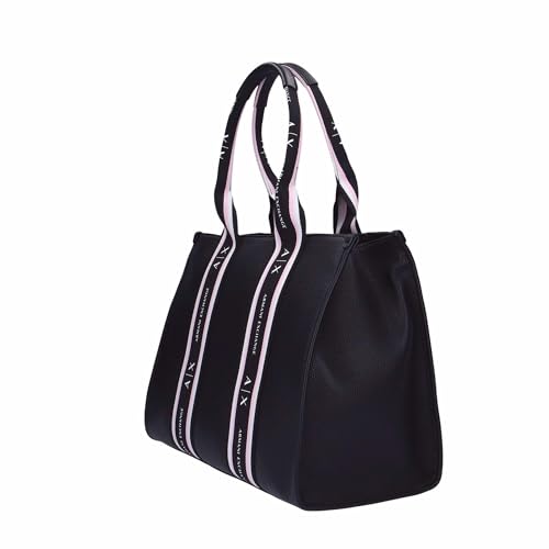 Bolso Tote Grande Armani Exchange Mujer Negro miniatura 2