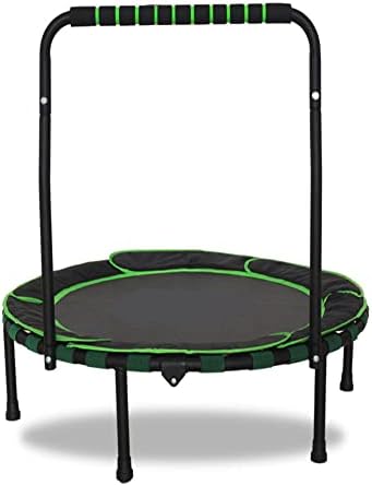 Intexca Mini Trampoline for Kids 36 inches Foldable Trampoline with Safety Handrail, Padded for Indoor/Outdoor Use (Ramdom Pattern)