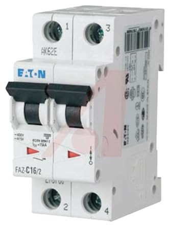 Magnetotérmico Eaton FAZ-B40/2 para evitar sobrecargas en líneas eléctricas de alta demanda