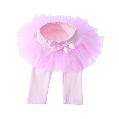 Ashken Baby Toddler Girls' Tutu Leggings Tulle Ruffle Skirted Pants Footless Tights (3 Months-5T)3