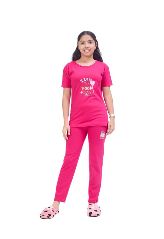 AERONYX Girls Cotton Night Suit Set – Racing Theme Printed Half Sleeve T-Shirt & Pajama | Soft, Breathable & Comfortable K... - Review, Price and Buying Guide