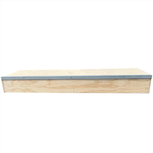 OC Ramps 6ft Grind Box - Durable Skate Boxes for Grinding - Wood Skateboarding Obstacle with Metal Rail - Great for Bikes, Scooters, Snowboarding and Inline Skates as Well