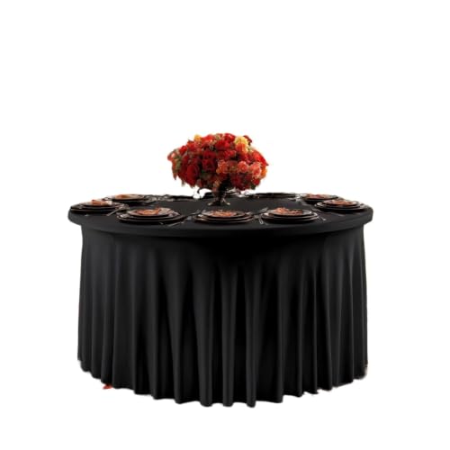 Couverture table toutes saisons en spandex extensible avec volants - 2