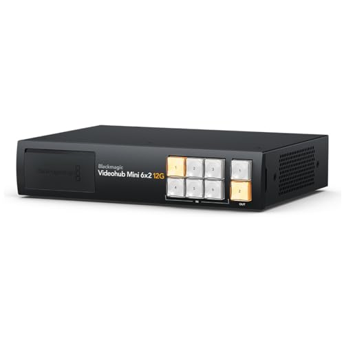 Image of Videohub Mini 6x2 12G Router, 6 Inputs and 2 Outputs