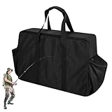 Loigohon バーベキューツール収納バッグ 折りたたみ式携帯用グリルハードウェアケース – 屋外ストーブ保護キャリー 軽量耐久設計 キャンプ釣りハイキング対応