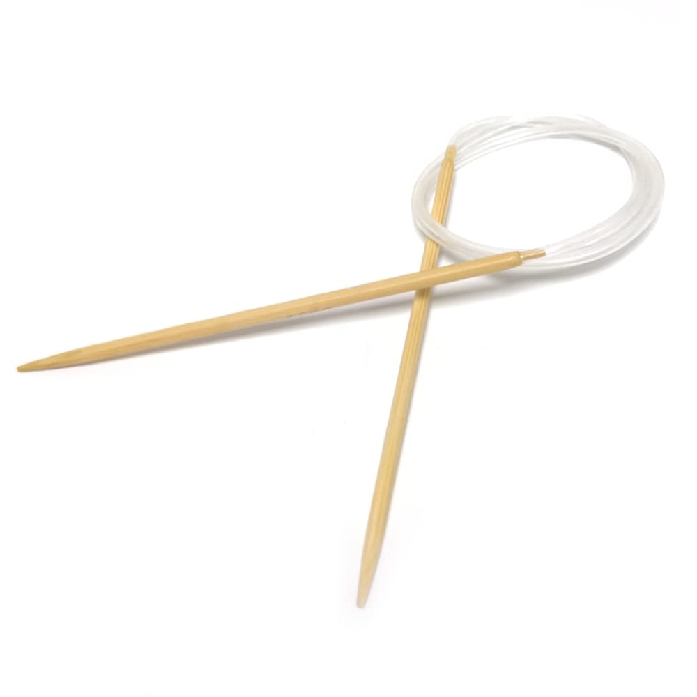 Charming Beads Natural Bamboo 4Mm Circular Knitting Needle 80Cm Length