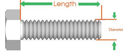 5/8-11 x 5 1/2 Hex Head Cap Screws, Stainless Steel 18-8, Plain Finish (Quantity: 5 pcs) - Coarse Thread UNC, Partially Threaded, Length: 5 1/2 Inch, Thread Size: 5/8 Inch