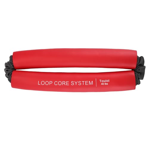 Hip & Core System, Resistance Loop to Stretch, Core Fitness Glute Workout Bands (Red - 40 lbs)