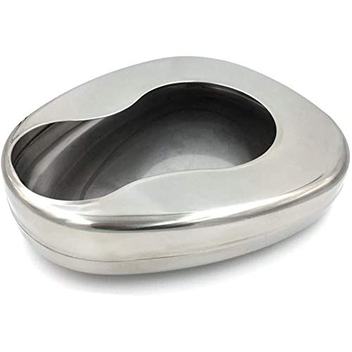 NACHEN Orinal para Adultos, Orinales Portátiles, Bidé De Acero Inoxidable, Cama para Pacientes Postrados En Cama, Mujeres Embarazadas Y Ancianos