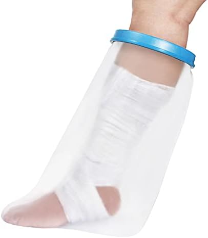 Japard Waterproof Leg Cast Cover for Shower, 23 inches Small Medium Size for Adult, Woman Cast Cover for Foot Reusable, Sealed Watertight Cast Cover Leg, Shower Cast Bag, Bath Cast Cover (Leg)