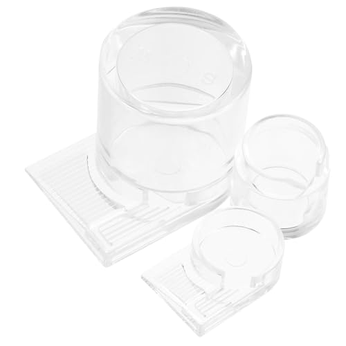 GRADENEVE 2 Piezas Alimentadores para Hormigas Transparente de Acrílico Duradero Cuencos para Agua y Comida Fácil de Llenar y Limpiar para Granja de Hormigas