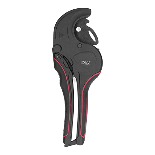 Cortador de Tubos de PVC Trinquete Herramienta de Corte de Tubos de PVC Tijeras para Tubos de Autobloqueo Cuchillas de Acero SK5 para PVC CPVC PEX Manguera de Goma Tubos No (0-42)